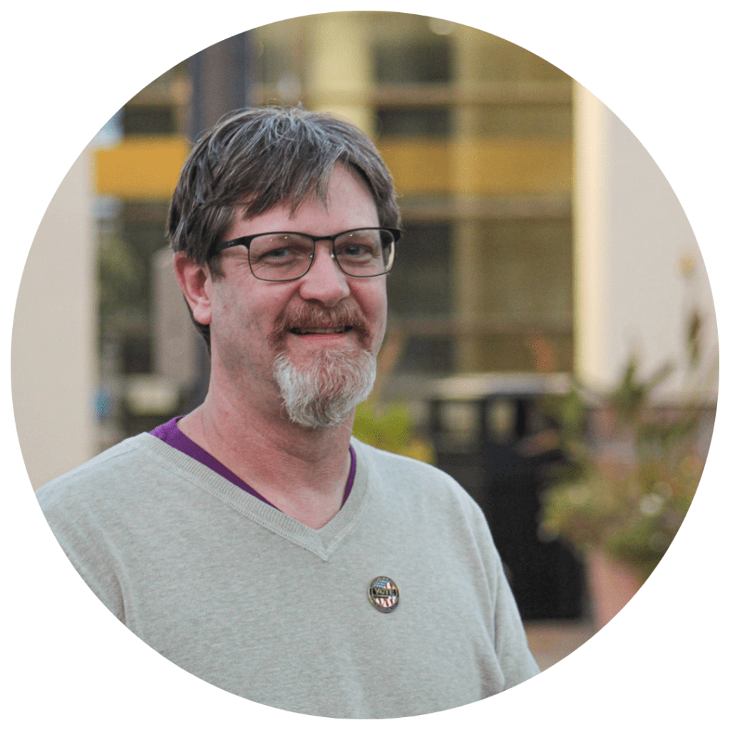 Johnson County, Kansas: Tuesday was Hans Von Rautenfeld’s first time working an election. He’s been at the polls since 4:30 am, and won’t leave til 7:30 p.m. He wanted to work the polls, he said, because he’s “too old to protest,” but still wanted to be a part of the democratic process.