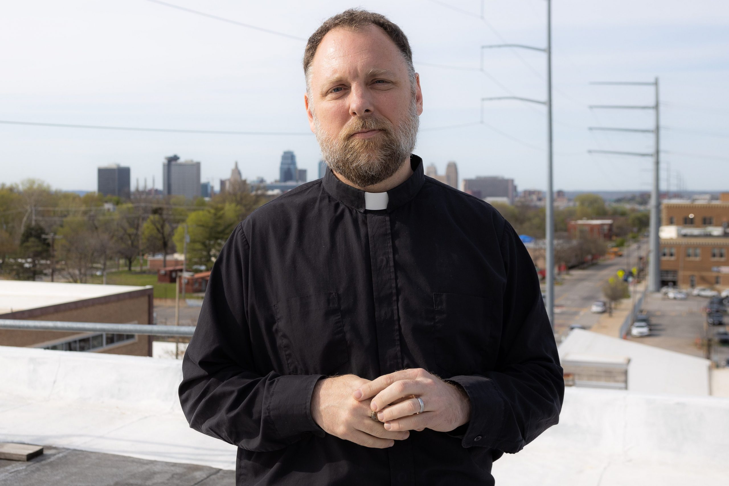 A photograph of Father Justin Mathews, executive director of Reconciliation Services.