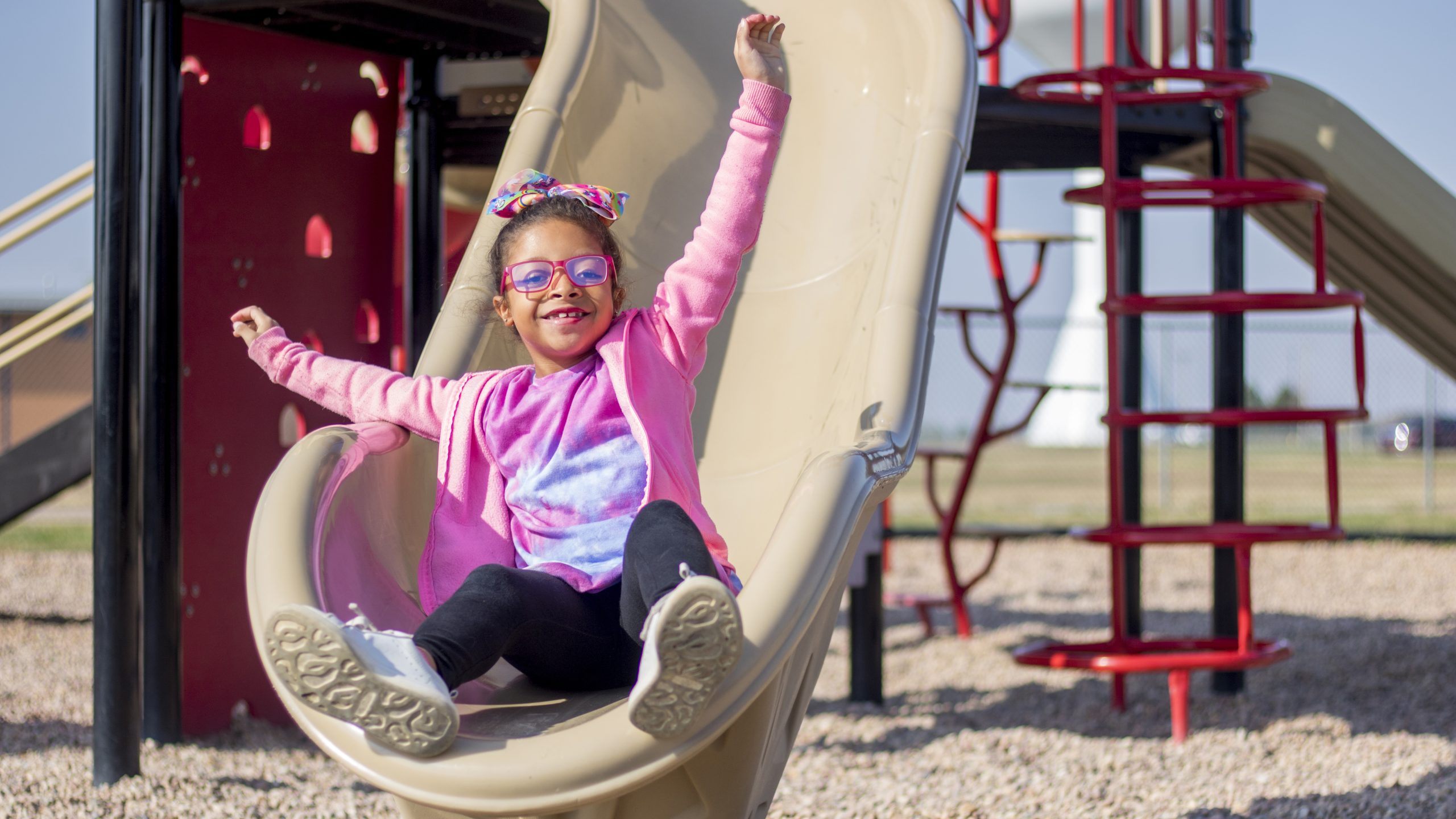 Students like MacKenna Darling, a first grader at Freeman Elementary School, are helping Haysville USD 261 pilot a program that increases recess breaks at its elementary schools. (Rafael Garcia/The Beacon)