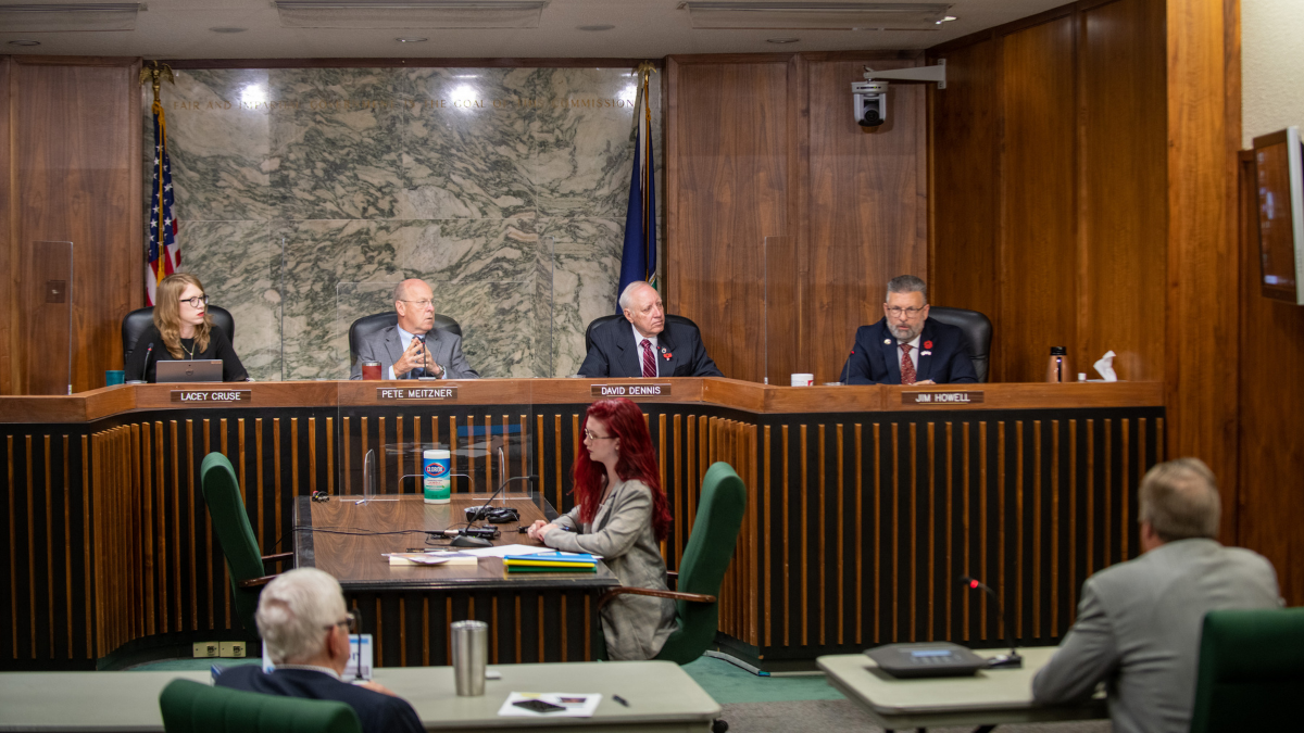 Sedgwick County residents can comment publicly at County Commission meetings, pictured above, during the public agenda every Wednesday except the last of the month. (Alex Unruh/The Beacon)