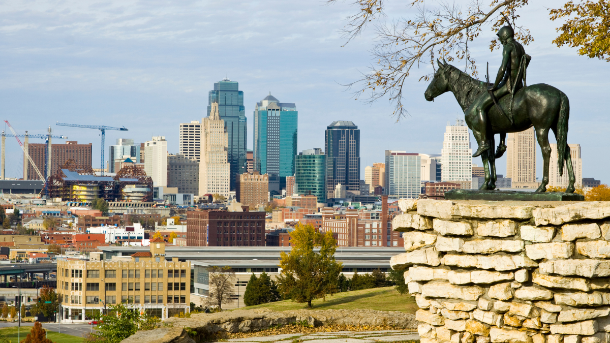 A photo of the Kansas City skyline
