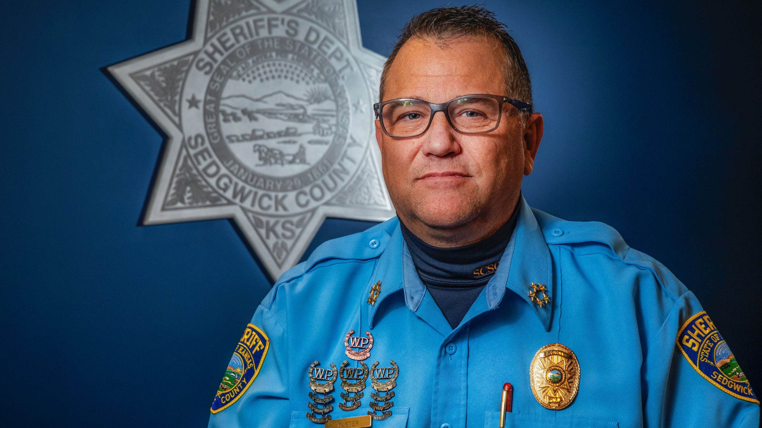 Sheriff Jeff Easter is president of Sedgwick County’s Mental Health and Substance Abuse Coalition, which alongside the county is seeking a new regionalized state mental health hospital in the Wichita area. (Fernando Salazar/The Beacon)