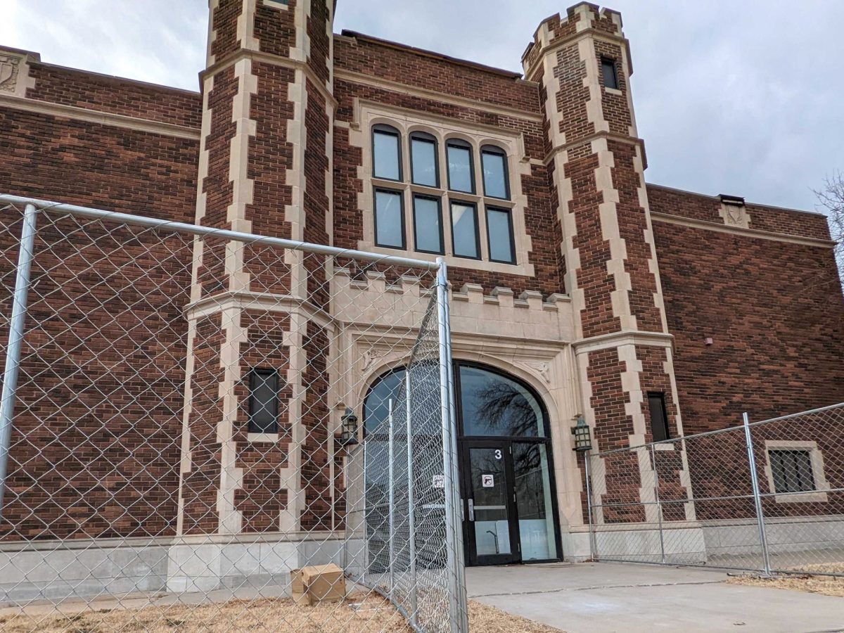 Wichita USD 259 officials are hoping to expedite repairs to Wichita East High School’s science wing, which shut down this semester because of structural issues. (Rafael Garcia/The Beacon)