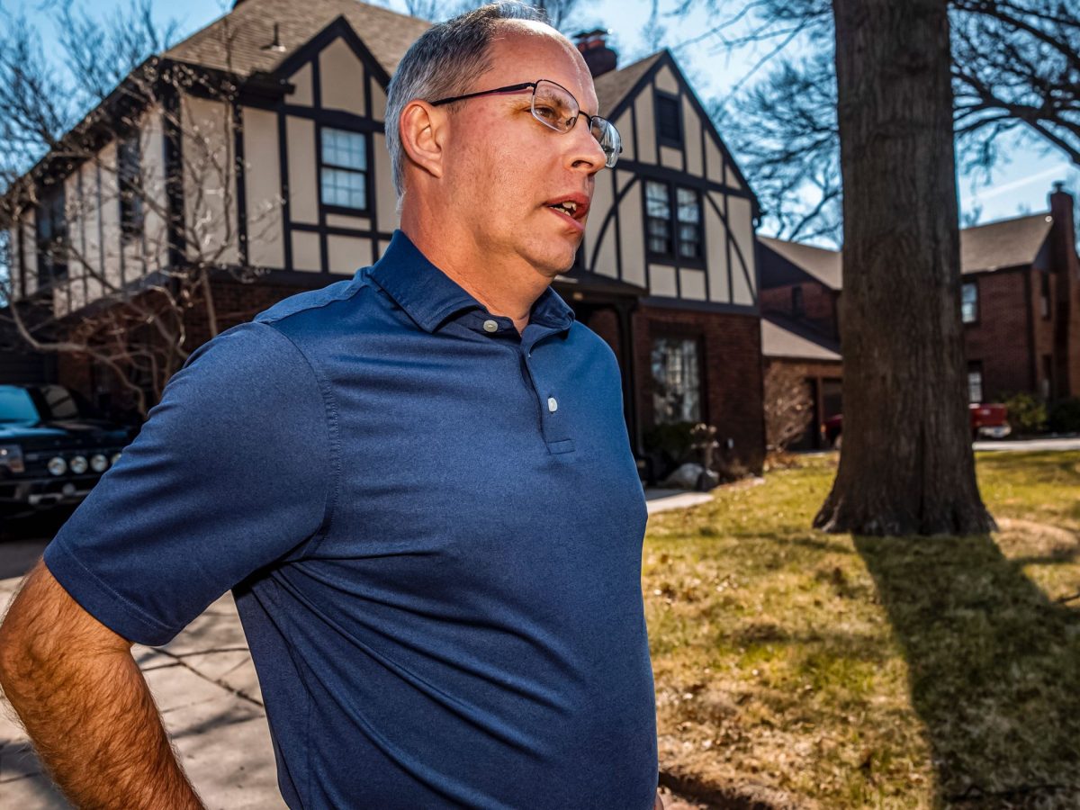 Crown Heights resident Denny Marlin worries that Airbnbs in his neighborhood will make it more difficult for families to find housing there. (Fernando Salazar/The Beacon)