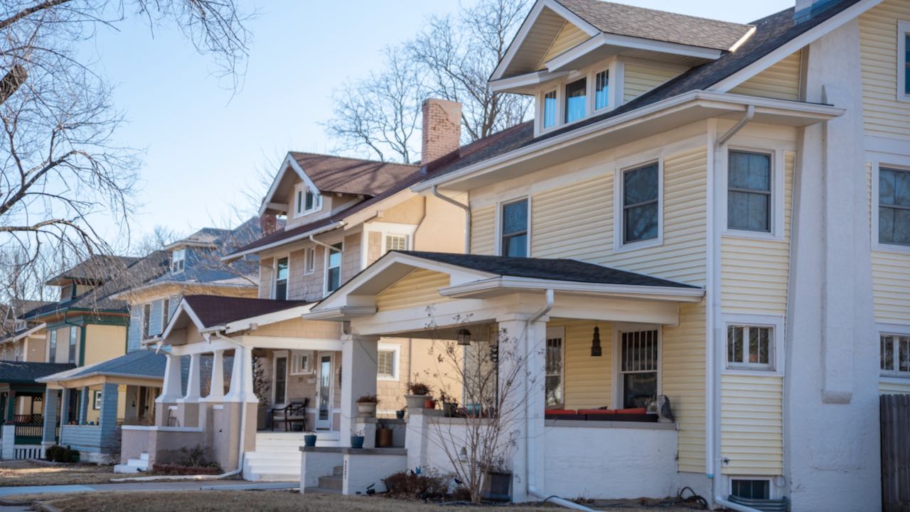 A street in Wichita's College Hill neighborhood