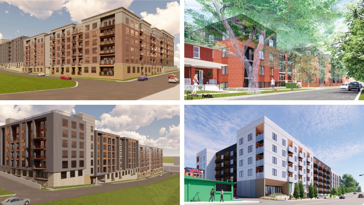 Artists' renderings of two KCATA developments