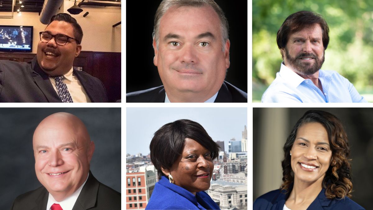 Headshots of all six Jackson County Legislature at-large candidates.