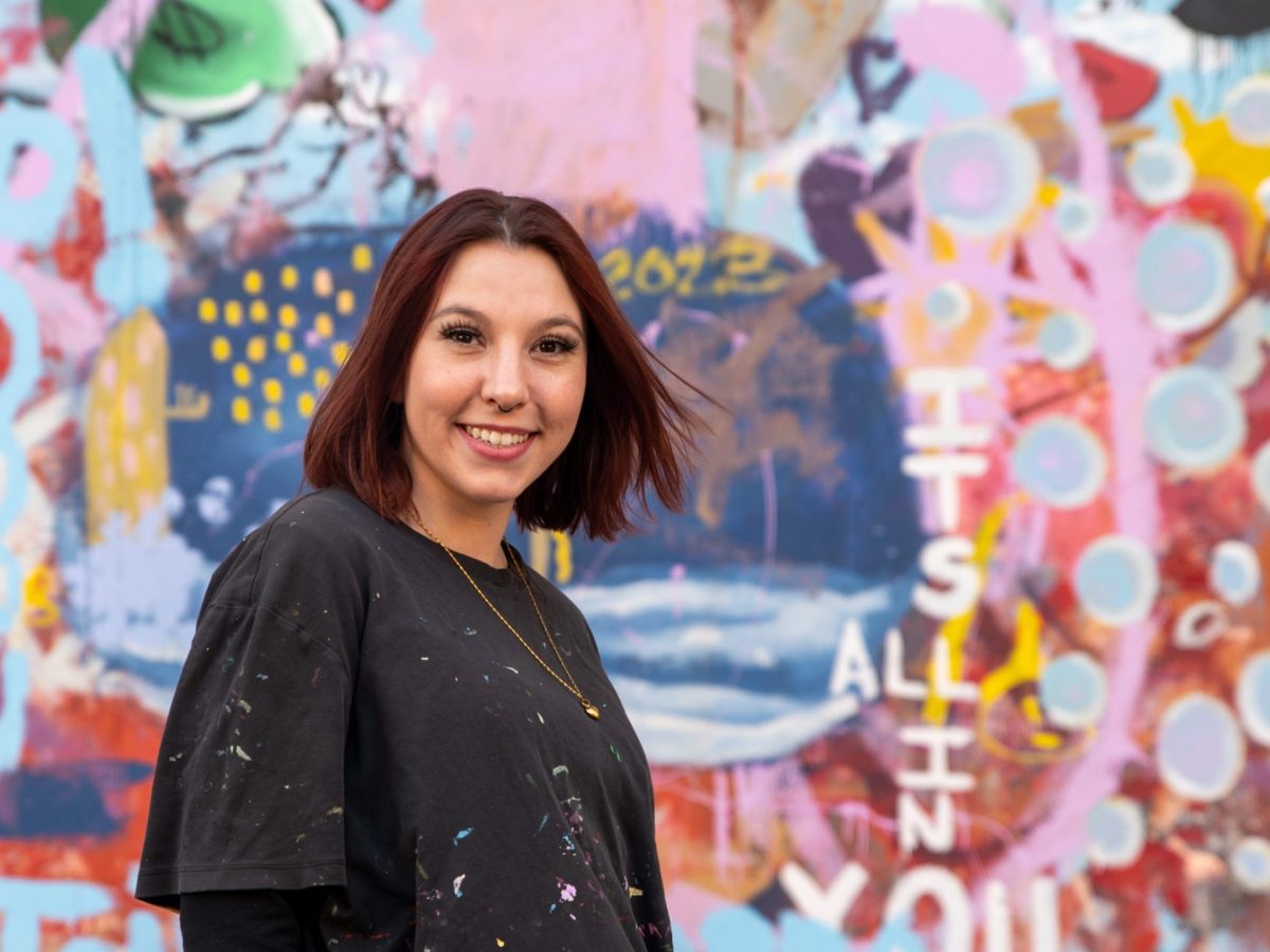 Michelle Leo at Chainlink Gallery Place. She came back from meth addiction.