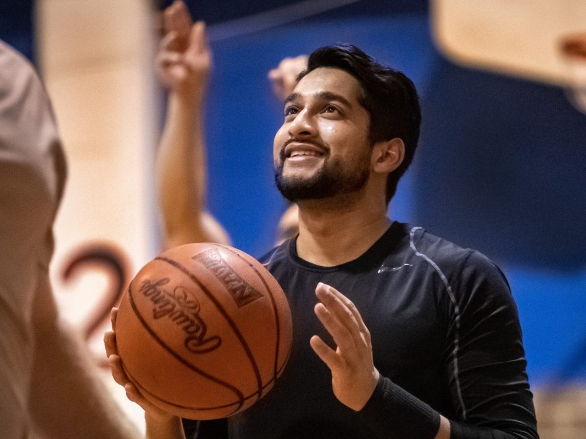 Taben Azad is a Kansas-born Muslim. He plays basketball every week at a Baptist church.