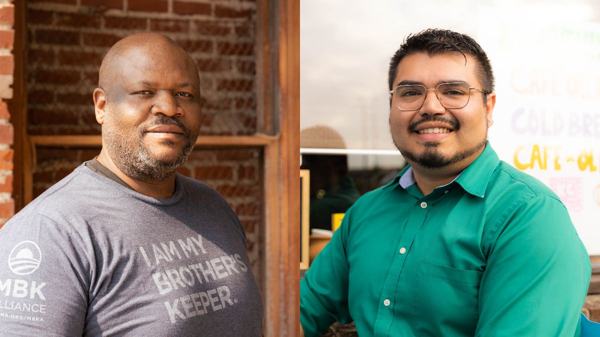 KCPS School Board write in candidates, Spark Bookhart and Robert Sagastume