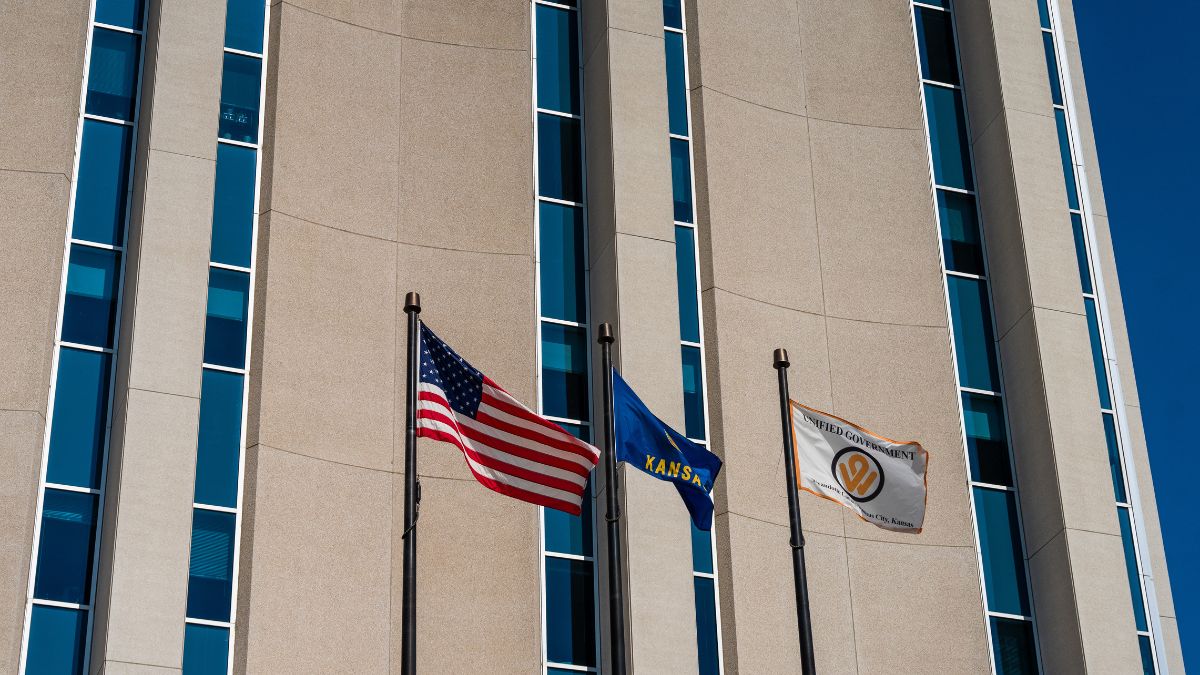 City Hall in Kansas City, Kansas for a story about the KCK 2023 primary election.