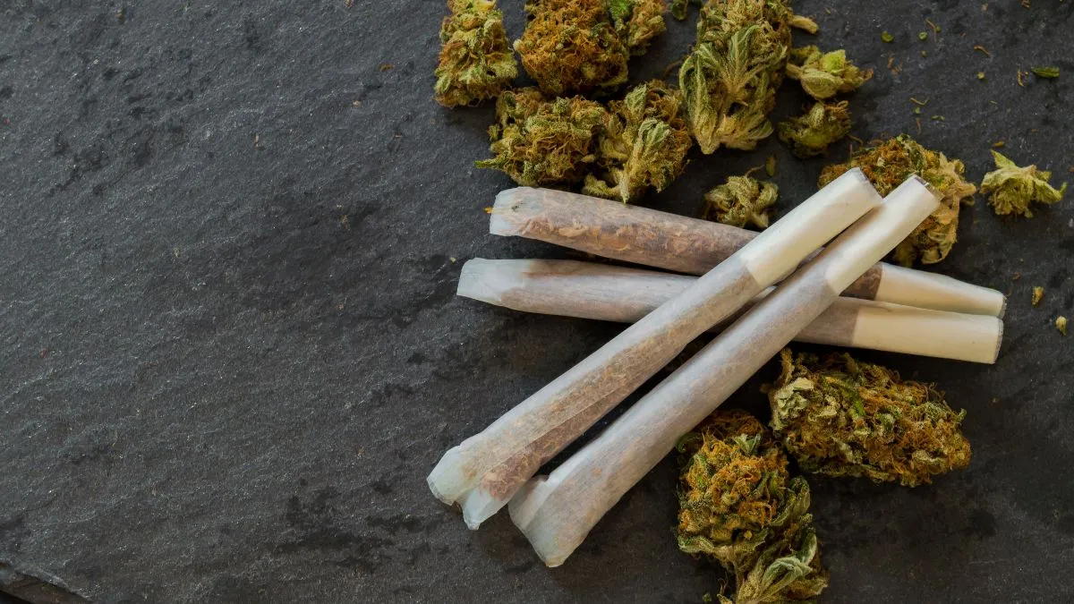 Photos of joints and marijuana