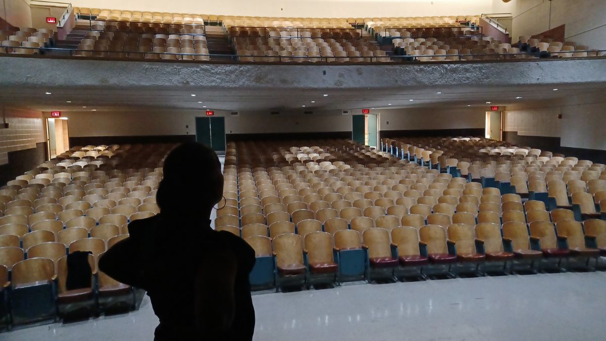 The Argentine Middle School auditorium. The school would be replaced if a KCKPS bond passes.