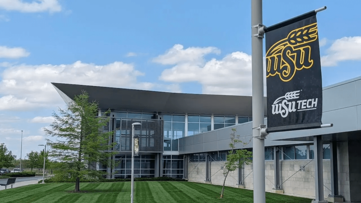 A photo of Wichita State University's campus