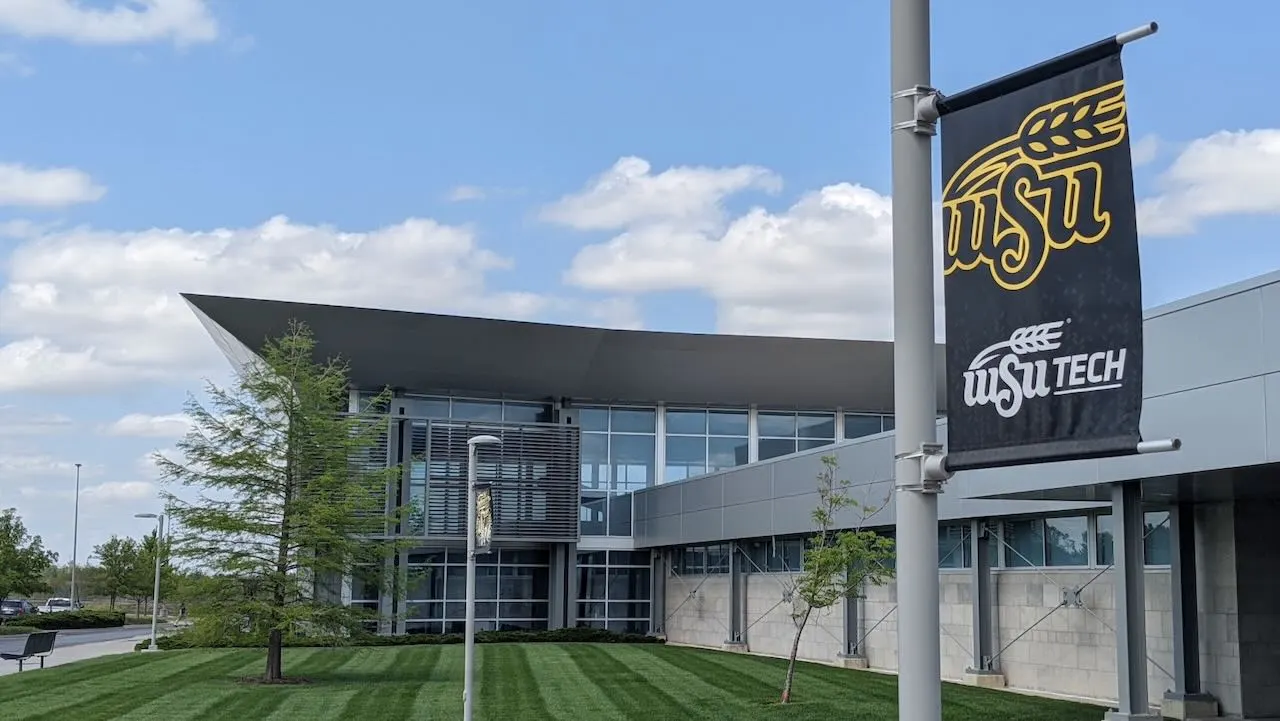 A photo of Wichita State University's campus