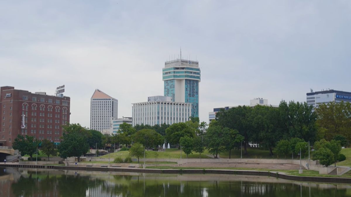 Wichita skyline. Press Forward has officially arrived in Wichita, bringing national attention to The Beacon, our peers and our partners.