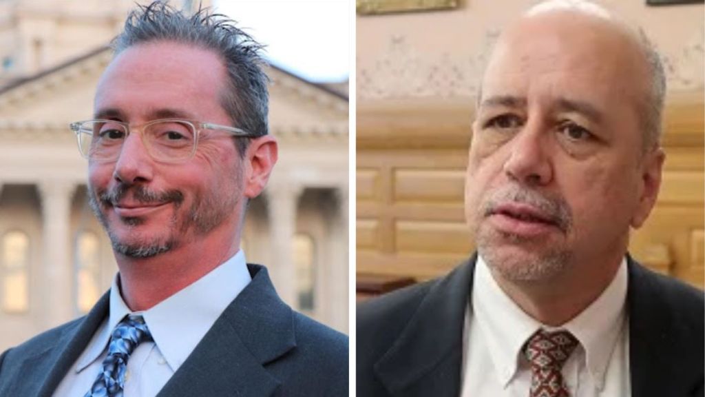 Headshots of Christopher Parisho and Tom Sawyer