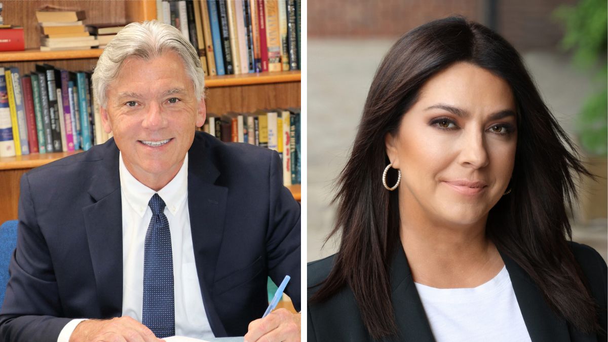 Headshots of John Burke and Jill Ward