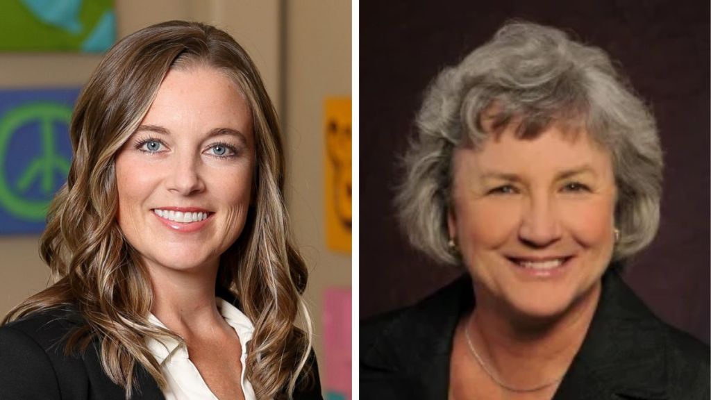 Headshots of Kris Meyer and Connie O'Brien