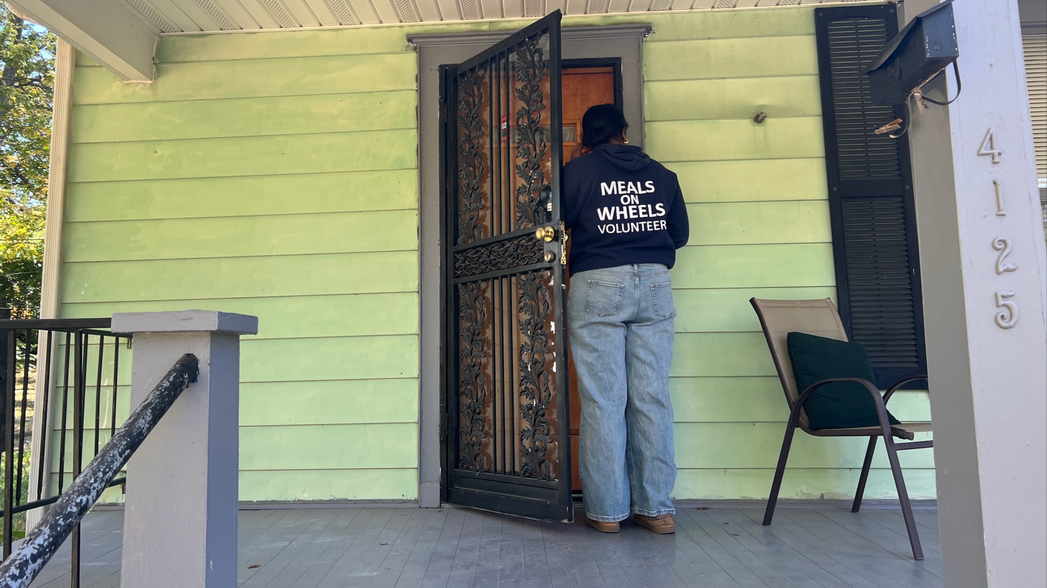 Someone from KC Shepherd's Center delivers a meal in Kansas City. A Jackson County tax on the ballot in November could provide more funds for services like this.