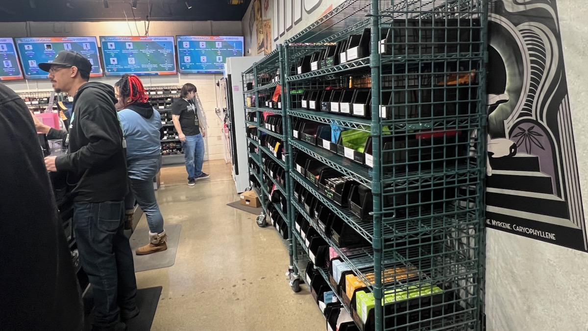 The retail space inside From the Earth Dispensary Westside on Southwest Boulevard.