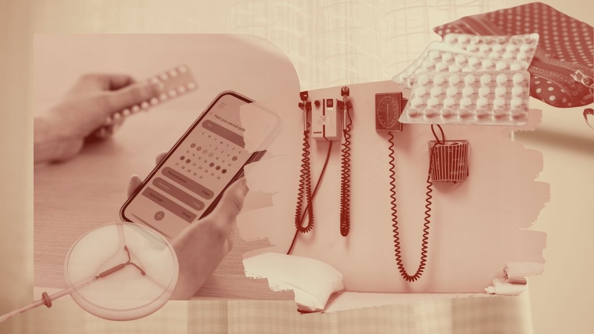 A collage of forms of birth control. The Title X program provides family planning services, like birth control, with federal dollars. Providers fear that amid cuts in Washington, their services may be at risk.