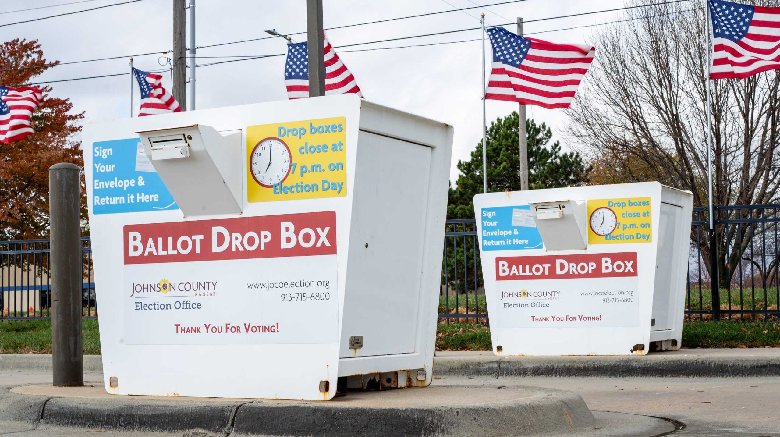 Drop boxes in Johnson County.