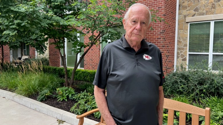Dr. Marvin Singleton, a member of the Kansas Silver-Haired Legislature, at the retirement community where he lives in Overland Park.
