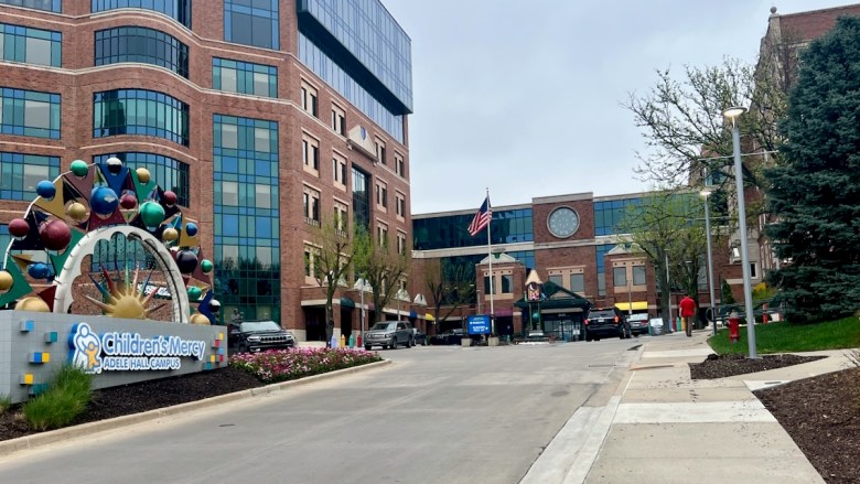Children's Mercy Hospital exterior off Gillham Road near downtown Kansas City.