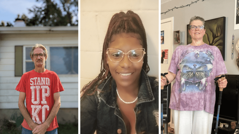 Portait photos of Bill Thompson, LaTonya Sullivan and Jennifer Layton.