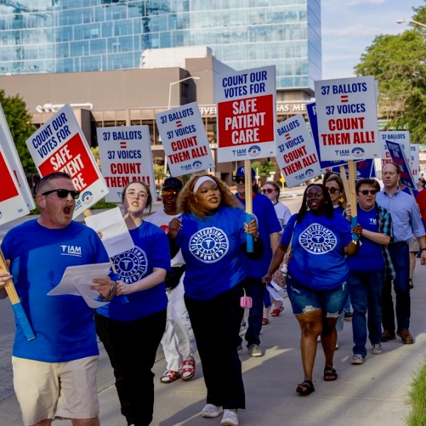 Healthcare union fight: Ballots delayed in the mail must be counted