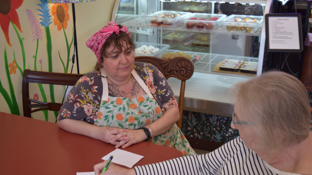 Iris Green's "measured expectations" for increased business from the World Cup turned out to be correct. Green is the owner and baker at The Littlest Bake Shop on Troost Avenue. (Thomas White/The Beacon)
