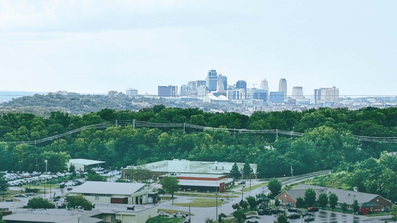 view from 12th floor of Rosedale Tower