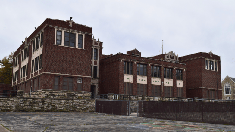 First opened in 1915, Bryant Elementary School is located at the corner of Wornall Road and West 57th Street. (Thomas White | The Beacon