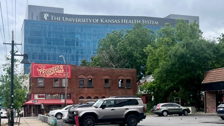The University of Kansas Health System's main campus near 39th Street and State Line Road.
