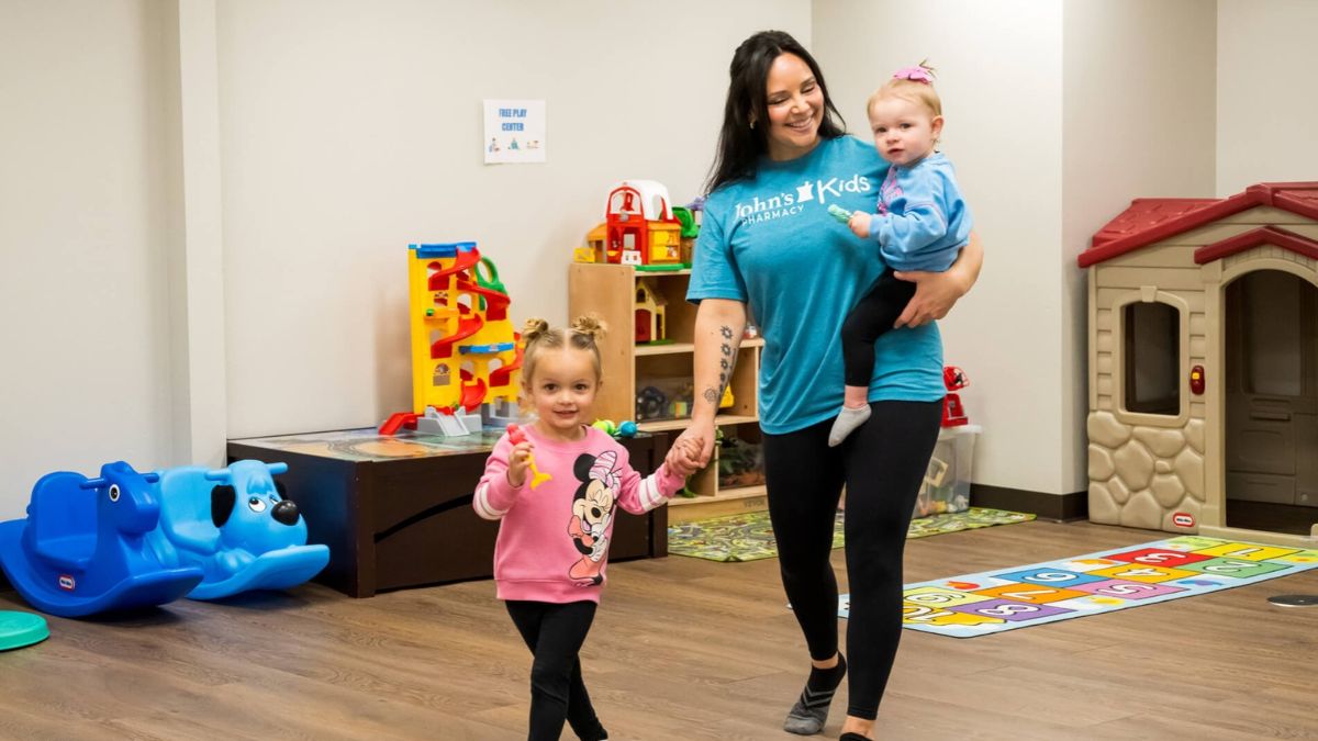 A childcare worker at John